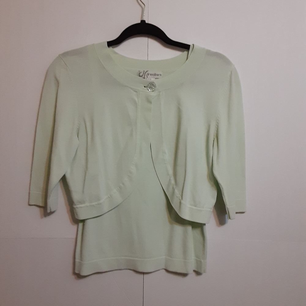 Dress Barn tank & cover jacket Size L